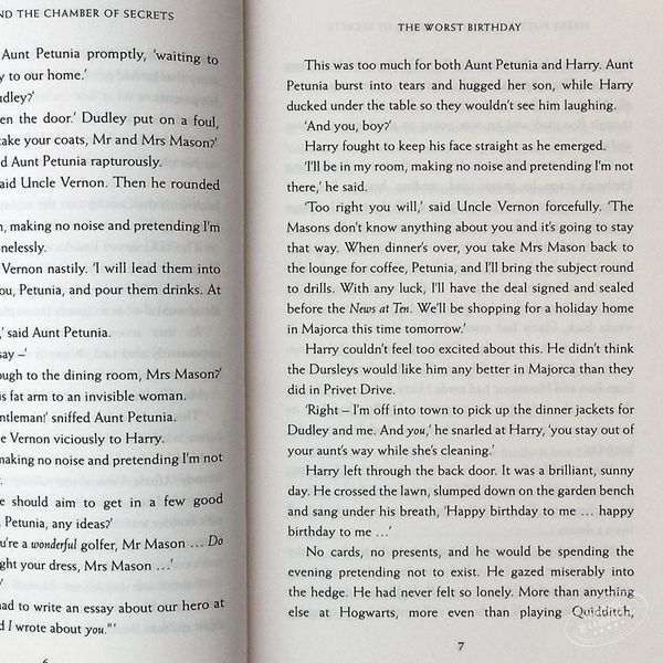 英文原版 哈利波特与密室 Harry Potter and the Chamber of Secrets 哈利波特 2 英国版 JK罗琳 哈利波特系列小说 第二部