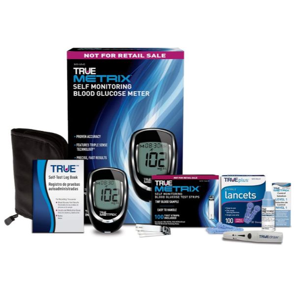 Glucometer Blood Glucose Starter Kit Sugar Monitoring Test Diabetes Diabetic Set