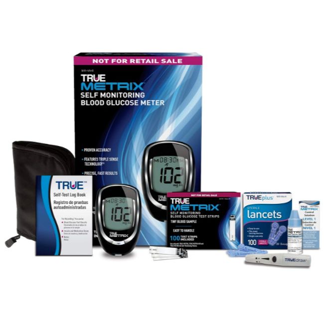 Glucometer Blood Glucose Starter Kit Sugar Monitoring Test Diabetes Diabetic Set