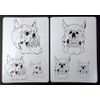 2 Stencils A4 Airbrush "Skull Set" SKULL Harder