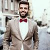 DonDon Bow Tie Bordeaux Red pre-tied Bow - adjustable(Size: One size)