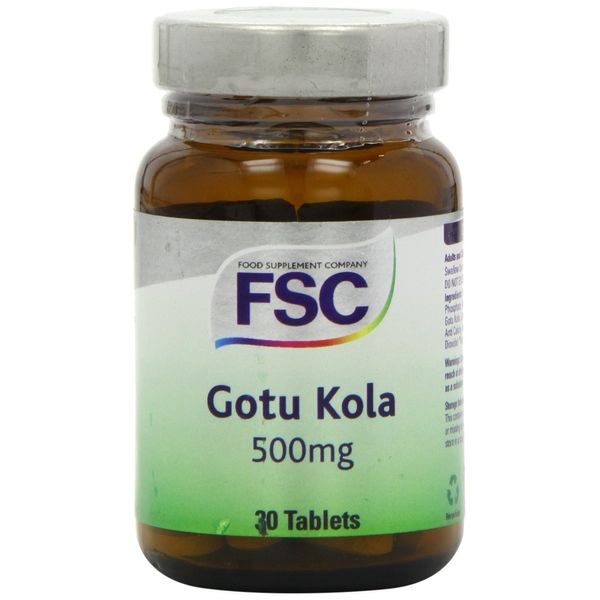 FSC 500mg Gotu Kola - Pack of 30 Tablets