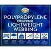 1" Rainbow Webbing - 30+ Colors - EDC Polypropylene Webbing For Climbing, 10 Yds