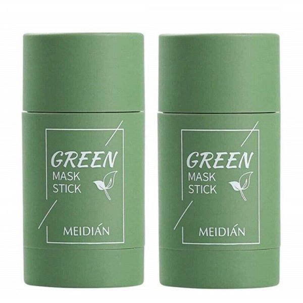 2 Pack - MEIDIAN Green Mask Stick Green Tea Oil Solid Mask 40g