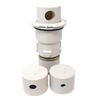 PV3 Automatic In-Floor Cleaning and Circulating System Nozzle with Cap, White