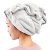 Alphax Microfiber Water Supply Quick Dry Long Hair Drying Towel, Fuwap, Gray