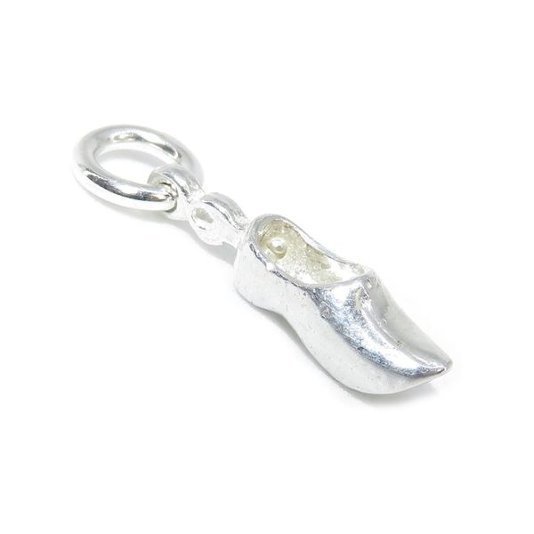 SMALL Clog sterling silver charm .925 x 1 Dutch Clogs charms