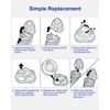 SH30 Replacement Heads Compatible with Shaver 2300 S1211/81, 3800 S3311/85, 3500 S3212/82, 2100 S1560/81, Series 3000 2000 1000 S738 Click and Style, 3Packs ComfortCut Shaving Heads, 1 Cleaning Brush