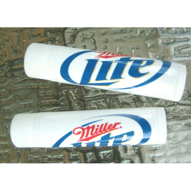 MILLER LITE ( 2 Sticks) LIP BALM tube Skin Protection  normal flavor SPF15 NEW