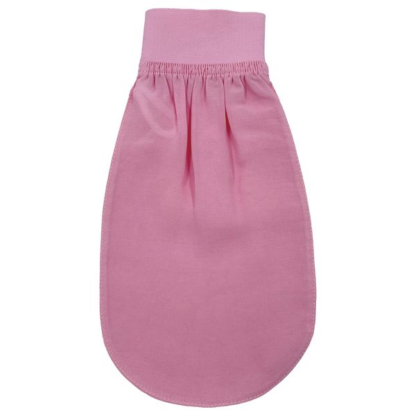 Turkish Hamam Exfoliating Glove for Body and Face 100% Silk, Kessa Exfoliating Glove, Silk Bath Glove, Body Scrub for Women, Men, Shower by Feel Fine (Candy Pink & Pink)