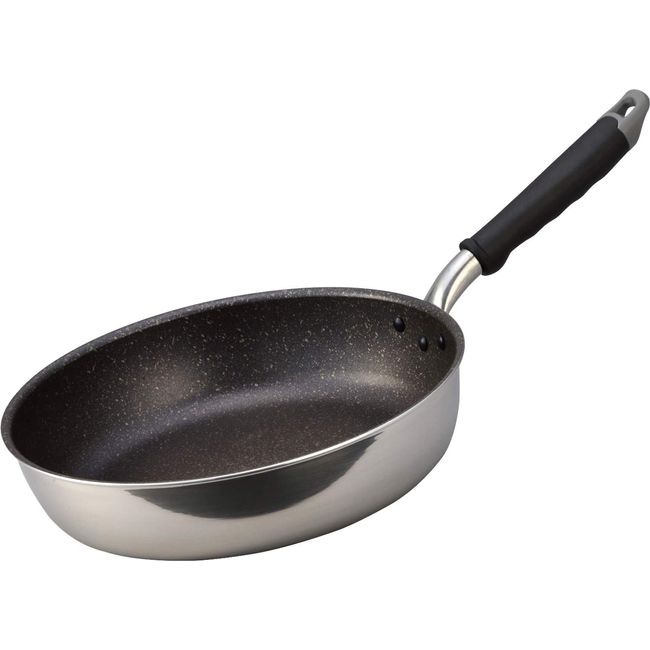 Hokuriku Aluminum Lightweight Frying Pan, 11.0 inches (28 cm), Induction Compatible, Made in Japan A-2453