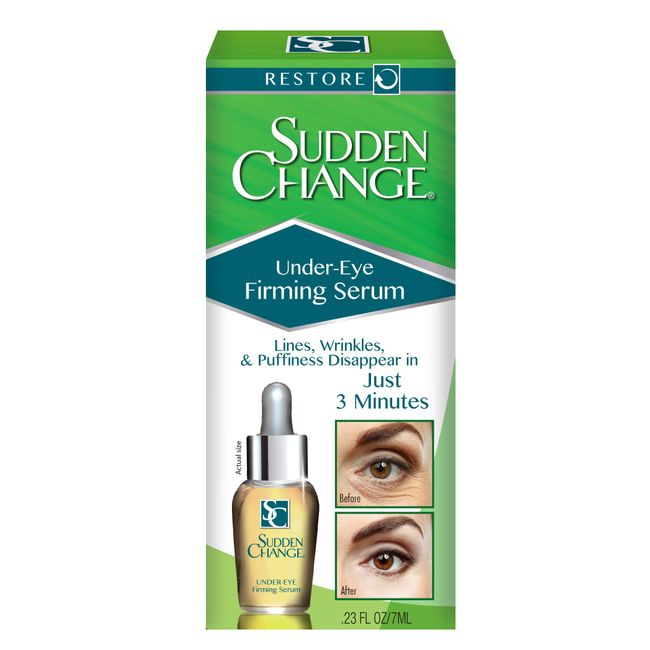 Sudden Change Instant Under-Eye Firming Serum - (New Formula) Under-Eye Bags Treatment for Puffiness, Lines, & Wrinkles - Wear With or Without Makeup - 3 Minute Results (0.23 oz)