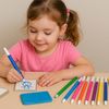 Multiprint 1603 Unicorn 4 Stamp Set, Multi-Colour