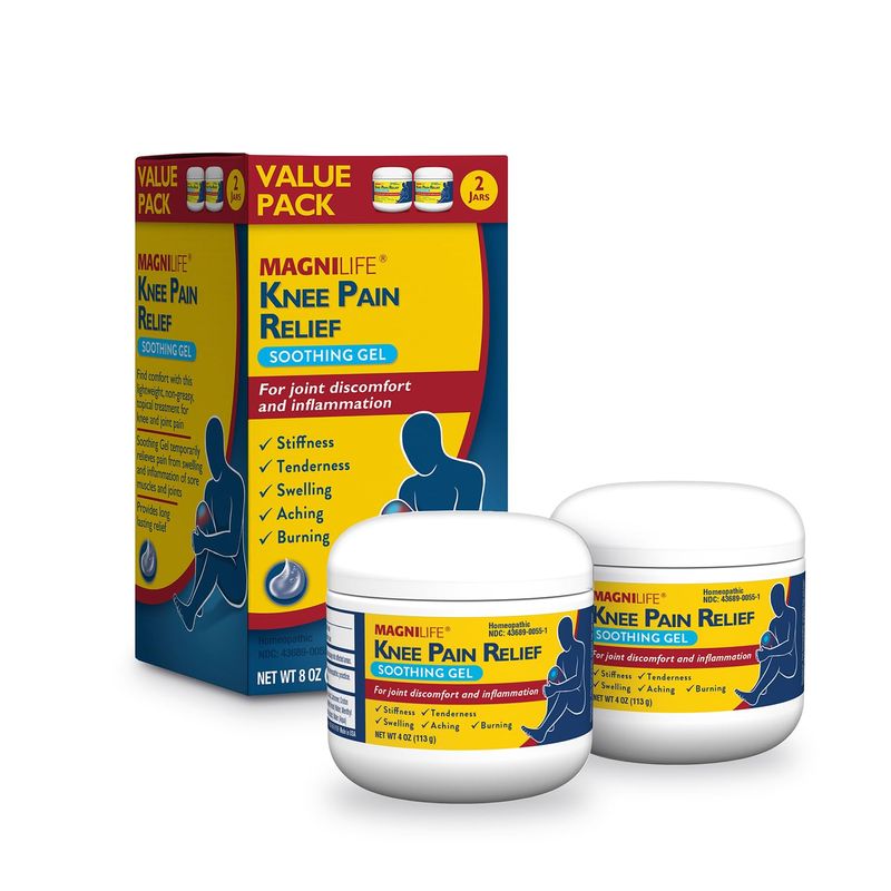MagniLife Knee Pain Relief Soothing Gel, Reduces Swelling ...