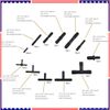 Multipurpose Vacuum Line Kit,6Pcs 5Ft Vacuum Hose Automotive+113