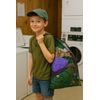 2-Pack Black Mesh Laundry Bags – Drawstring, Multi-Purpose for Toys & Sports