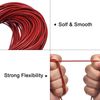 uxcell 10M 1.5mm Round Leather Cord Racing String for DIY Craft Dark Red