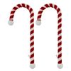 Candy Cane Stocking Holder - 2 Pack - Velvet