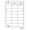 Hisago OPL3008 Labels, Clean Removable, 24 Sides, 4 Sides, 20 Sheets