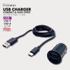 arcs X-278 Compact Charger with USB to A-C Cable, Black