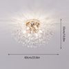 Pendant Light Led Chandelier Flush Mount Dandelion Crystal Ceiling Lamp