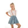 Olata Children’s Elasticated Sheep Design Y-Shape Braces/Suspenders (1-5 Years) - 2.5cm. White