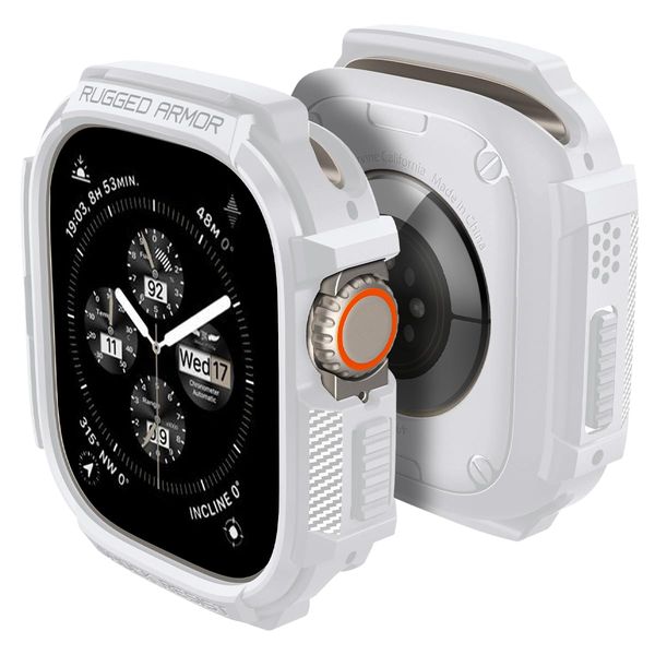 Spigen Rugged Armor Case Compatible with Apple Watch Ultra 2/1 49mm - White