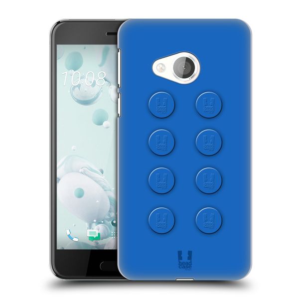 Head Case Designs Blue Building Blocks Hard Back Case Compatible With HTC U Play/Alpine