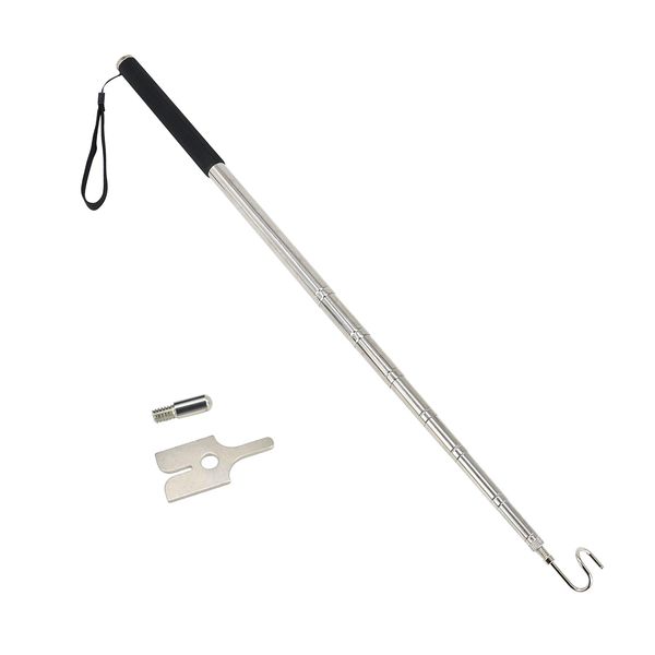 FANAHOKO Wire Catcher, Emergency Light Inspection Hook, Fire Alarm Inspection Hook, 13.4 - 71.7 inches (34 - 182 cm), 3 Types of Tip Hardware Replaceable