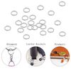 100 Pcs Split Ring, Small Key Rings Bulk Split Keychain Rings DIY Craft Metal Keychain Connector Accessories (12mm)