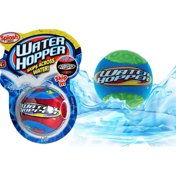 JA-RU Water Hopper Ball Toy Pack (1 Pack Assorted) Bouncing Water Skip Ball. Water Balls for Pool and for Beach Game. Squishy Skipper Water Bouncy Balls for Kids and Adults. Style B 880-1