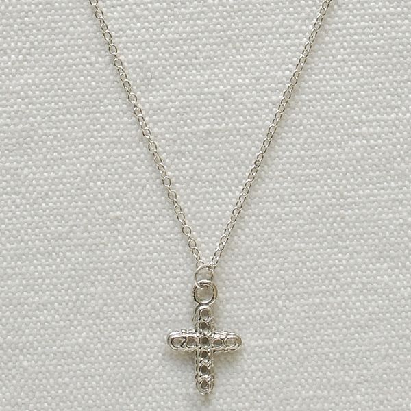 Crosshole Cross Catholic Church Silver 925 Silver Necklace