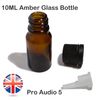 10x 10ml Amber Glass Dropper Bottles - Empty - Aromatherapy & Essential Oils UK,