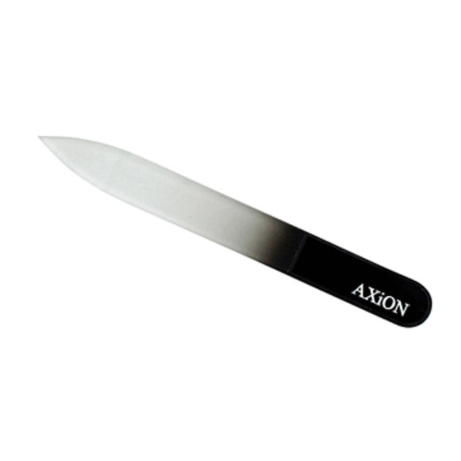 Czech made AXiON<br> Nail care goods Glass nail file (black) double-sided type #slg009615<br>