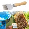 One Piece Durable Honey Uncapping Fork Ergonomic Beekeeping Uncapping Fork Tool Stainless Steel Beekeeping Fork for Beekeepers