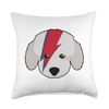 Cute Sheep Dog Rock & Roll Throw Pillow, 18x18, Multicolor