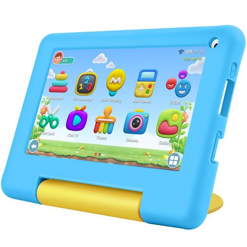 Kids Tablet 7IN Children Tablets for Kids 3-7 Android Tablet for Toddler Boys Girls, Educational Toddler Tablets with WIFI Touch Screen, Dual Camera, Kids Learning APP for Child Ages 3 to12 (Blue)