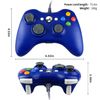 OSTENT Wired USB Controller Gamepad Joystick for Microsoft Xbox 360 Console Windows PC Laptop Computer Video Game Color Blue
