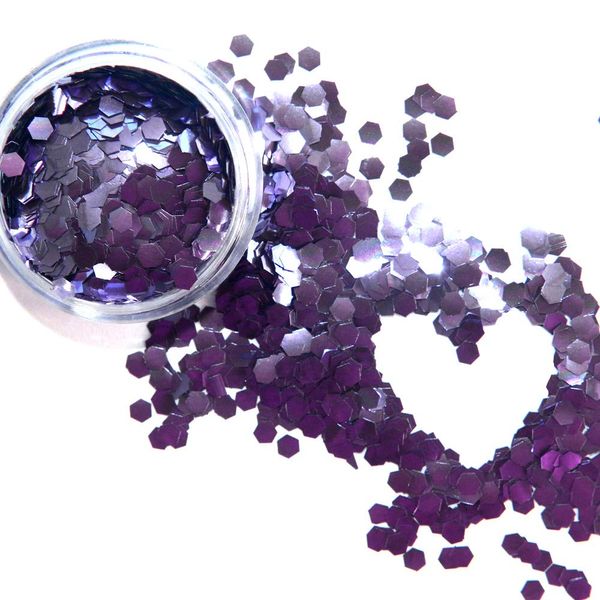 Biodegradable Glitter Chunky Lilac, Cosmetic Grade (10ml)
