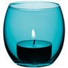 LSA International Coro Tealight Holder 6.5 cm, Lagoon Assorted, Blue