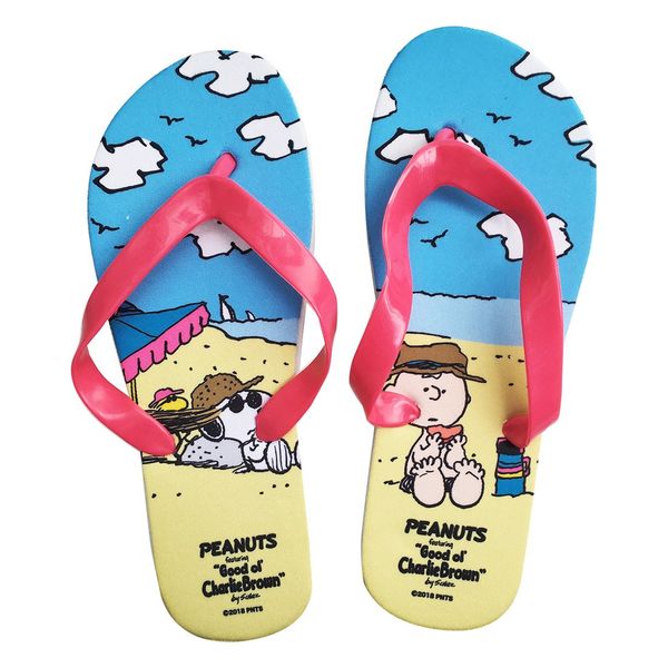 Peanuts SNAP2284 Peach Flip Flop