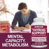 Saint Mingiano Thyroid Support Supplement with Iodine |120 Capsules to Help Body Mass & Improve Energy, Cardiovascular, Energy & Focus Formula | 14 Natural Vitamins