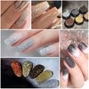 Diamond Nail Powder Glitter Gold Silver Glitter Glitter Glitter Powder Nail Parts Nail Art Gel Nail Set of 6