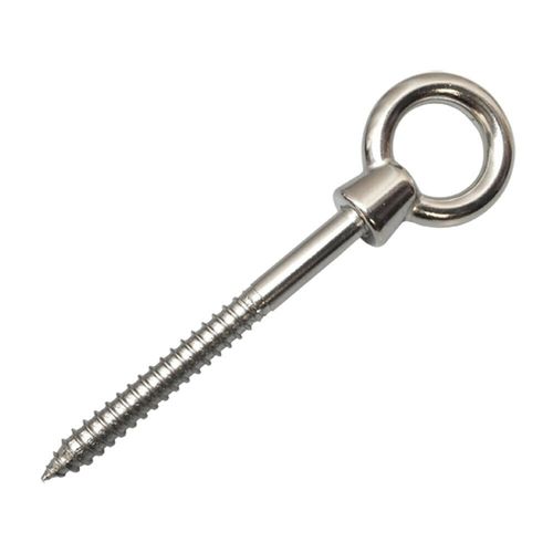 5 Pc Stainless Steel Marine 3/8" x 4" Stainless Steel Screw Lag Eye Bolt 316
