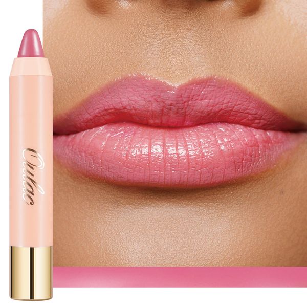 Oulac 2-in-1 Lippenstift Stift und Rouge,Tinted Lip Balm,Pflegender Lippenstift für ein ebenmäßiges Finish, Auf Gesicht und Lippen Auftragen, Feuchtigkeitsspendend Lip Tint, Rose Tea (06)