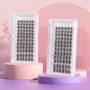 Individual Lashes 72 Cluster Lashes DIY Eyelash Extension Thin Band Wide Stem Lash Extensions Reusable Soft Natural Lightweight Easy to Apply at Home 10/12/14/15/16mm C/CC/D Curl