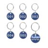 MITUKE Door Number Tag Cloak Locker (Blue (1-50))