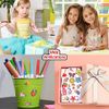 Leesgel 50 x Glow Tattoos for Girls, Mixed Patterns - Unicorn Mermaid Princess Fairy Butterfly Tattoo Stickers, Temporary Tattoos for Kids Party Bag Fillers Gifts Birthday Decorations Supplies Favours