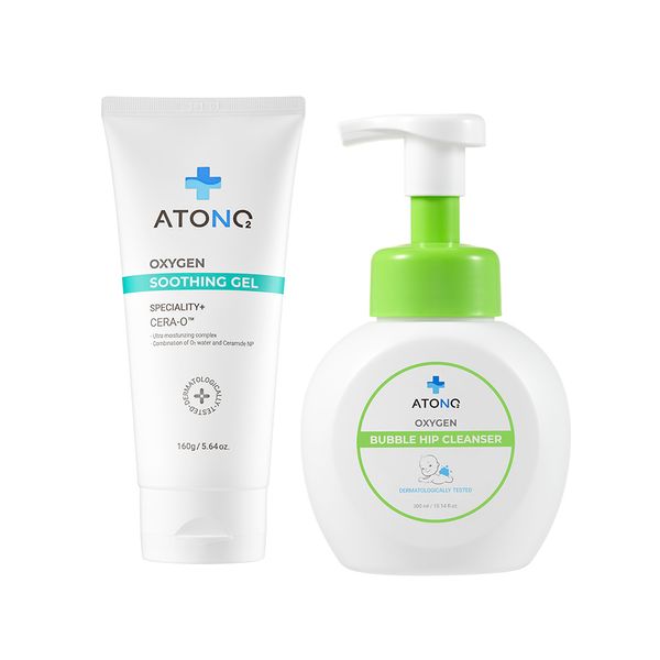 [Ato&amp;O2] Oxygen Soothing Gel + Bubble Hip Cleanser Baby Soothing Gel Baby Hip Cleanser