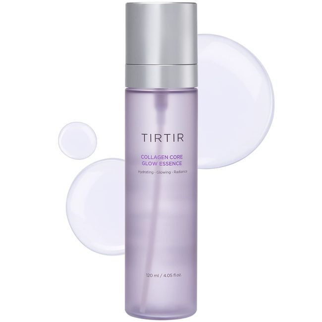 TIRTIR Collagen Core Glow Essence - Dewy Glowy Hydrating Serum Spray for Face - Firming & Lifting Glow Booster Face Mist - Collagen & Hyaluronic Acid for Dry Skin, 3.38 fl.oz.